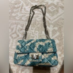 Rough Studios Shoulder Bag in Blue and white